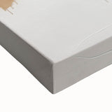 Abstract minimalist wall art on stretched canvas, showcasing soft pastel colors and geometric shapes, ideal for modern home decor and aesthetic enhancement.