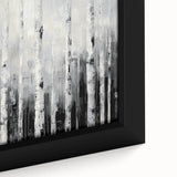 Modern Abstract Wall Art – Monochrome Birch Tree Forest Canvas