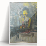 Expressionist Art - Seated Woman in Vibrant Colors