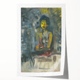 Expressionist Art - Seated Woman in Vibrant Colors