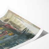 Expressionist Art - Seated Woman in Vibrant Colors