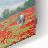 Impressionist Landscape Wall Art - Red Field by Lajos Csordák Print
