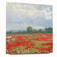 Impressionist Landscape Wall Art - Red Field by Lajos Csordák Print