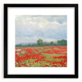Impressionist Landscape Wall Art - Red Field by Lajos Csordák Print