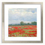 Impressionist Landscape Wall Art - Red Field by Lajos Csordák Print