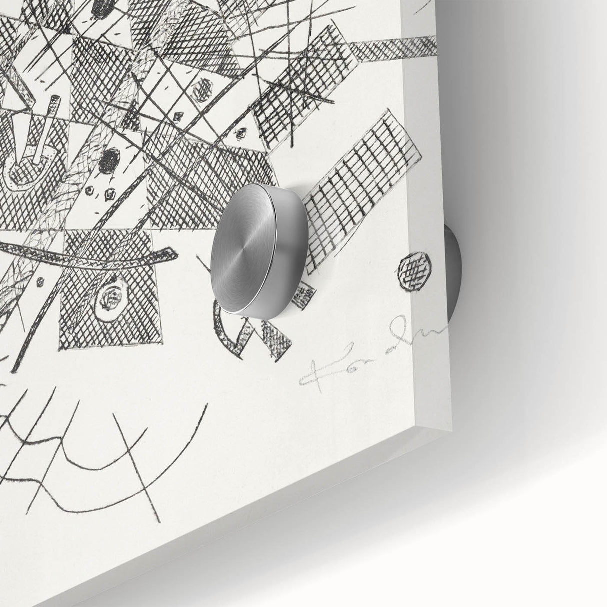 Modern Wall Art - Abstract Black & White Geometric Print for Bold Decor