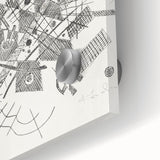 Modern Wall Art - Abstract Black & White Geometric Print for Bold Decor