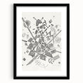 Modern Wall Art - Abstract Black & White Geometric Print for Bold Decor