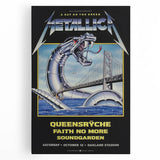 Metallica A Day on the Green Concert Poster - Retro Metal Wall Art