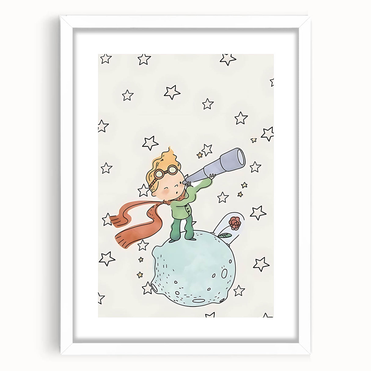 Little Prince-Inspired Girls Room Wall Art - Kids Space Decor
