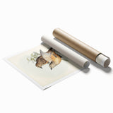 Romanticism Art: Fawn-Breasted Bowerbird - Historical Nature Print