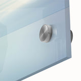 Abstract landscape acrylic artwork with vibrant colors, showcasing a close-up view that highlights its intricate textures and patterns, ideal for modern decor.