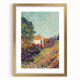 Colorful Impressionist Landscape - Van Gogh’s Garden Scene Wall Art Print