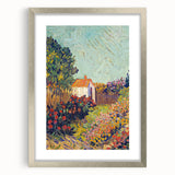 Colorful Impressionist Landscape - Van Gogh’s Garden Scene Wall Art Print