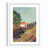 Colorful Impressionist Landscape - Van Gogh’s Garden Scene Wall Art Print