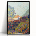 Colorful Impressionist Landscape - Van Gogh’s Garden Scene Wall Art Print