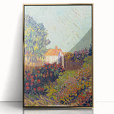 Colorful Impressionist Landscape - Van Gogh’s Garden Scene Wall Art Print