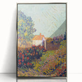 Colorful Impressionist Landscape - Van Gogh’s Garden Scene Wall Art Print