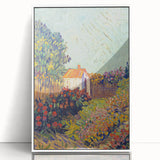Colorful Impressionist Landscape - Van Gogh’s Garden Scene Wall Art Print