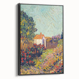 Colorful Impressionist Landscape - Van Gogh’s Garden Scene Wall Art Print
