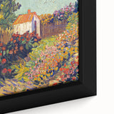 Colorful Impressionist Landscape - Van Gogh’s Garden Scene Wall Art Print