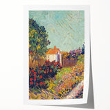 Colorful Impressionist Landscape - Van Gogh’s Garden Scene Wall Art Print