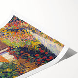 Colorful Impressionist Landscape - Van Gogh’s Garden Scene Wall Art Print