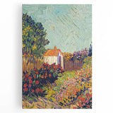 Colorful Impressionist Landscape - Van Gogh’s Garden Scene Wall Art Print