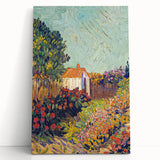 Colorful Impressionist Landscape - Van Gogh’s Garden Scene Wall Art Print
