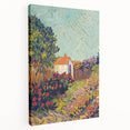 Colorful Impressionist Landscape - Van Gogh’s Garden Scene Wall Art Print