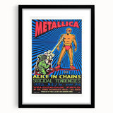Metallica Concert Poster - Alice in Chains & Suicidal Tendencies