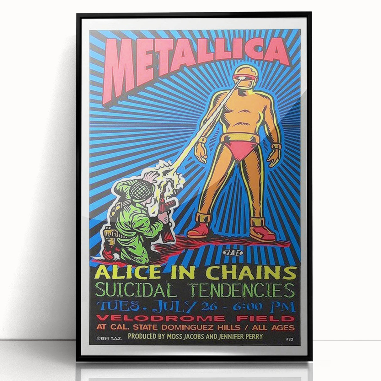 Metallica Concert Poster - Alice in Chains & Suicidal Tendencies