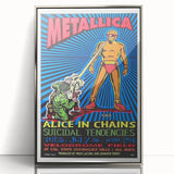 Metallica Concert Poster - Alice in Chains & Suicidal Tendencies