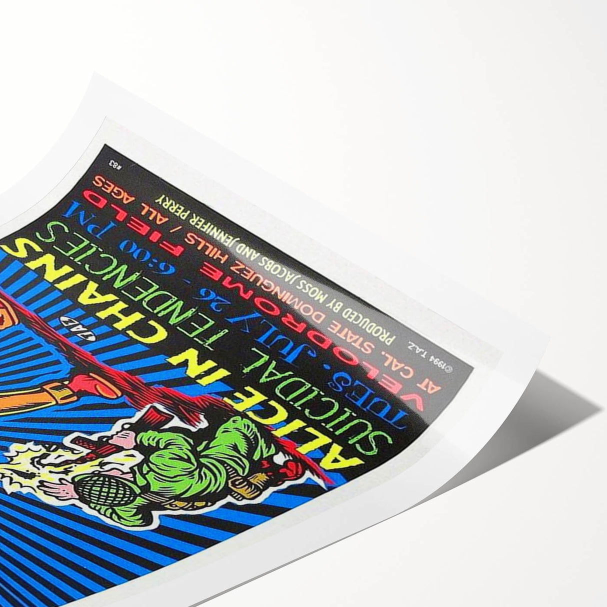 Metallica Concert Poster - Alice in Chains & Suicidal Tendencies