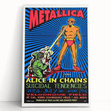 Metallica Concert Poster - Alice in Chains & Suicidal Tendencies