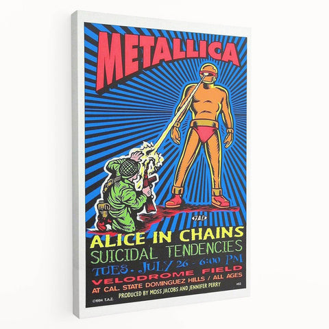 Metallica Concert Poster - Alice in Chains & Suicidal Tendencies
