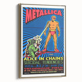 Metallica Concert Poster - Alice in Chains & Suicidal Tendencies