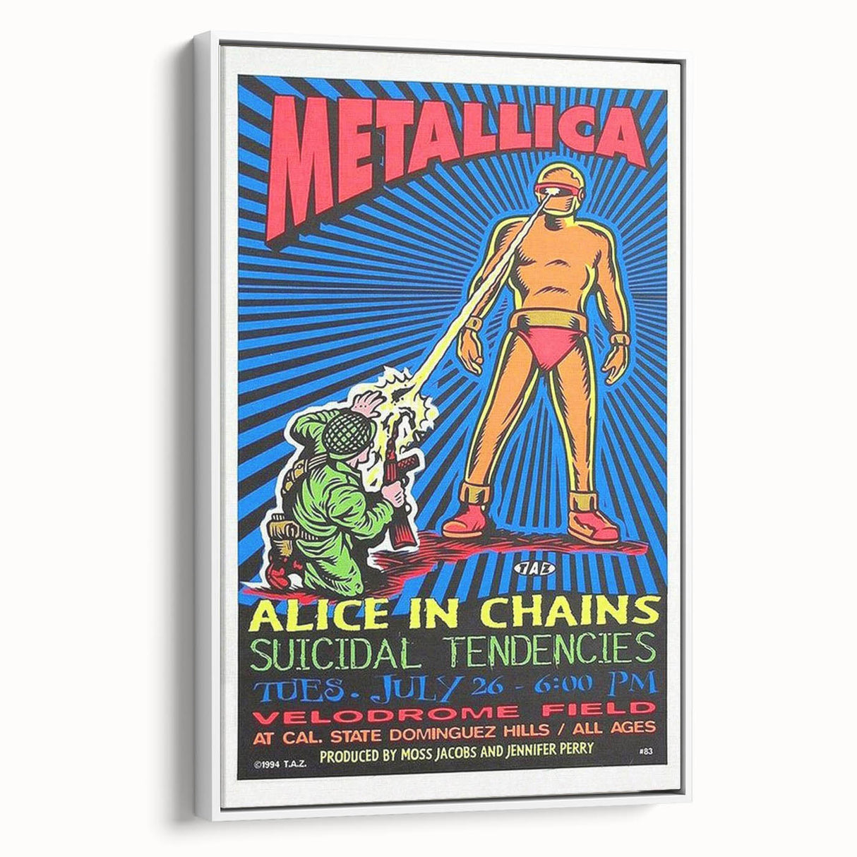 Metallica Concert Poster - Alice in Chains & Suicidal Tendencies