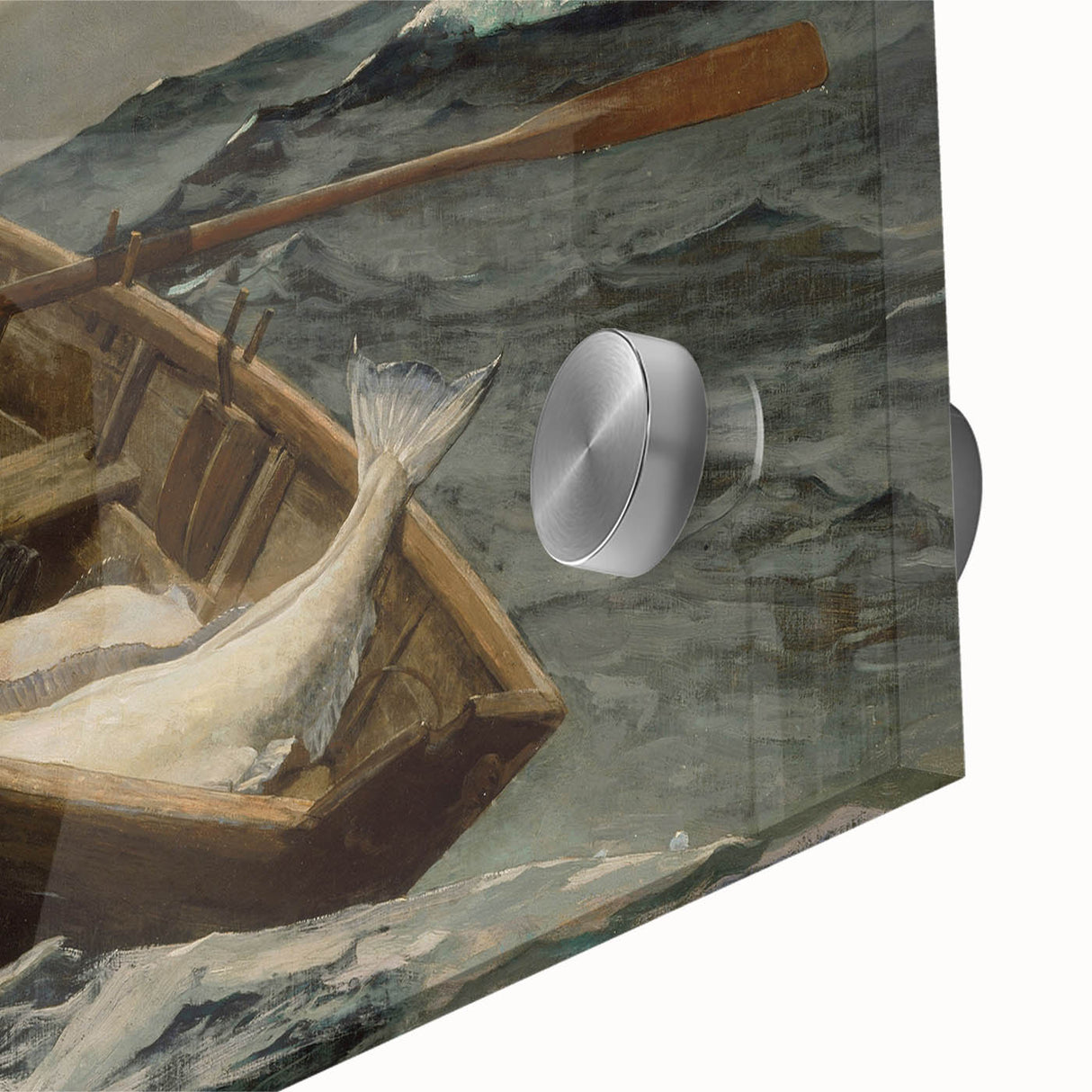The Fog Warning Realism Art Print - Maritime Seascape Canvas Decor