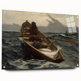 The Fog Warning Realism Art Print - Maritime Seascape Canvas Decor