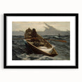 The Fog Warning Realism Art Print - Maritime Seascape Canvas Decor