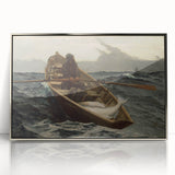 The Fog Warning Realism Art Print - Maritime Seascape Canvas Decor