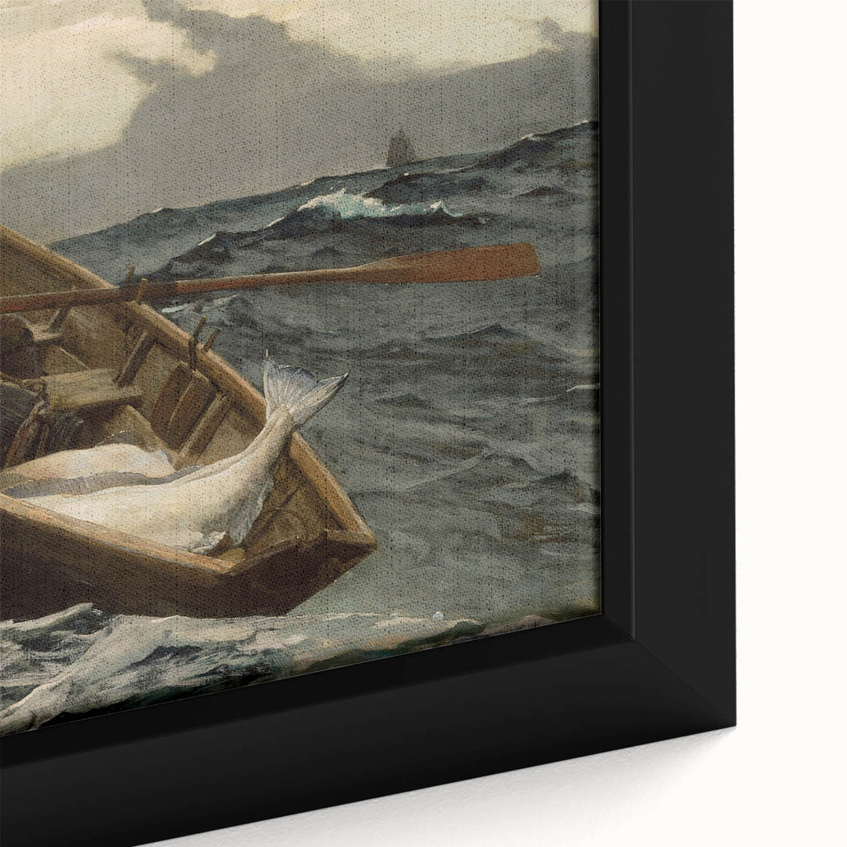 The Fog Warning Realism Art Print - Maritime Seascape Canvas Decor