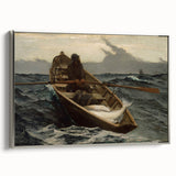 The Fog Warning Realism Art Print - Maritime Seascape Canvas Decor