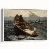The Fog Warning Realism Art Print - Maritime Seascape Canvas Decor