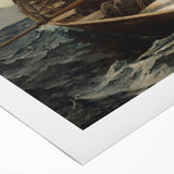 The Fog Warning Realism Art Print - Maritime Seascape Canvas Decor