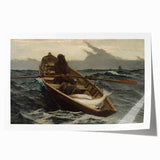 The Fog Warning Realism Art Print - Maritime Seascape Canvas Decor