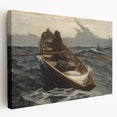 The Fog Warning Realism Art Print - Maritime Seascape Canvas Decor