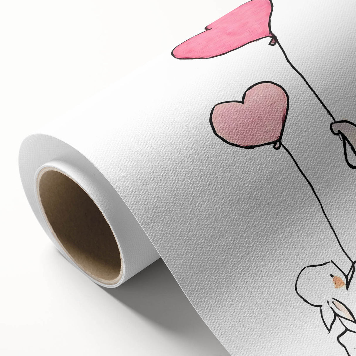 Cute Elephant & Bunny Girls Room Wall Art - Nursery Balloon Decor