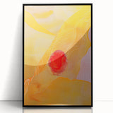 Abstract minimalist wall art featuring a black-framed acrylic design, showcasing geometric shapes and smooth lines against a light background, ideal for modern decor.